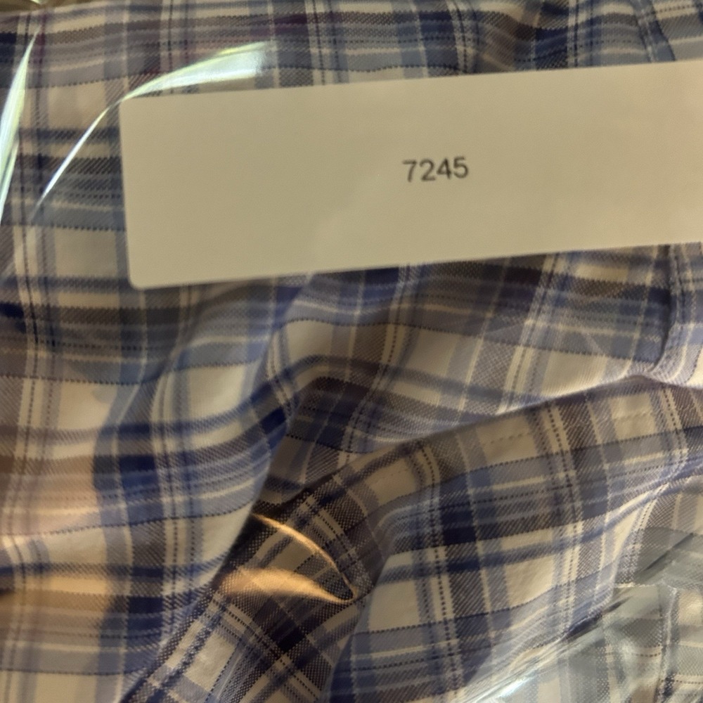Polo Ralph Lauren Shirt Mens 3XB white blue plaid Oxford preppy long sleeve - Picture 9 of 11